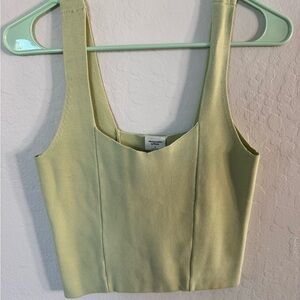 Abercrombie & Fitch Light Green knit Crop Top